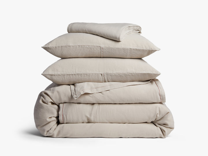 Heirloom TENCEL™ Linen Venice Set - Bone K/CK