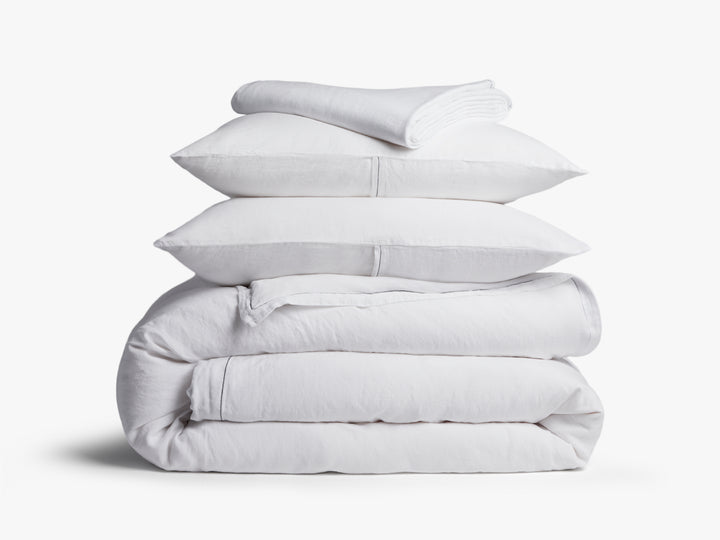Heirloom TENCEL™ Linen Venice Set - White F/Q