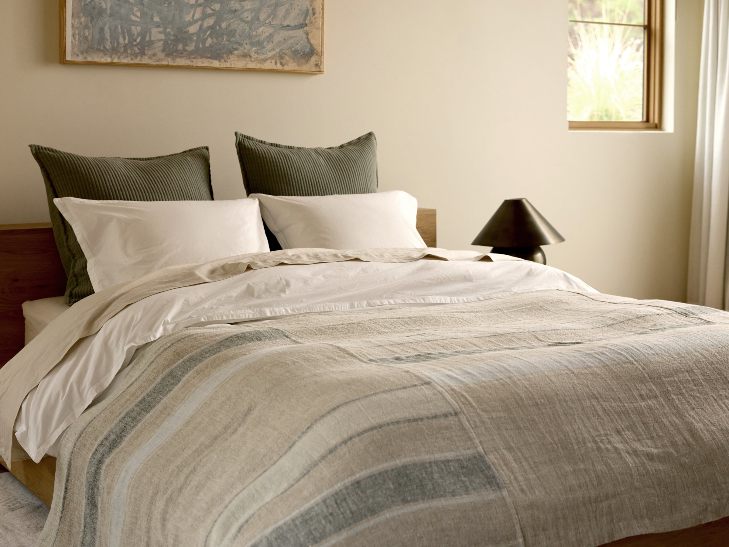 Heritage Linen Bed Cover - Thumbnail 2
