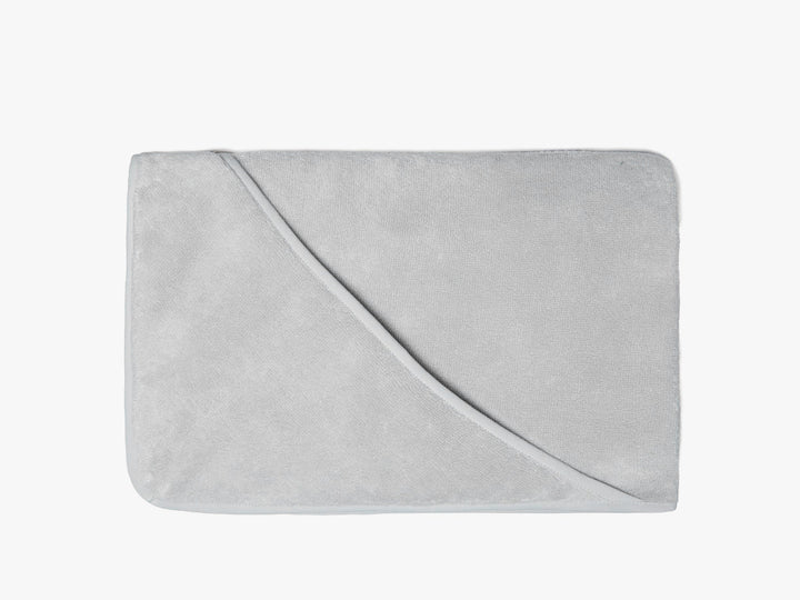 Organic Hooded Baby Towel (Light Grey)