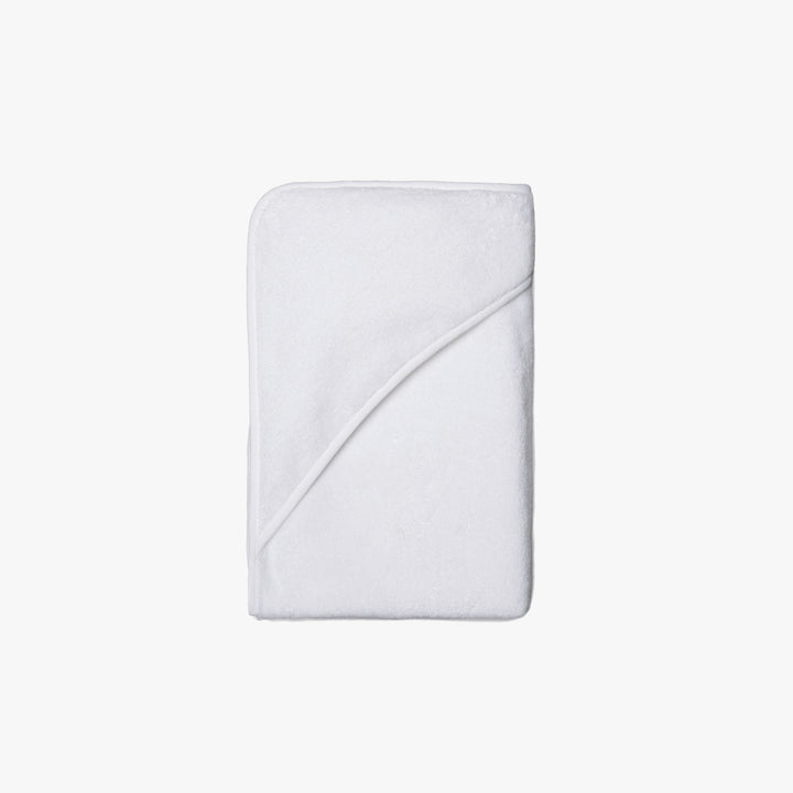 Organic Hooded Baby Towel with Ears (White)