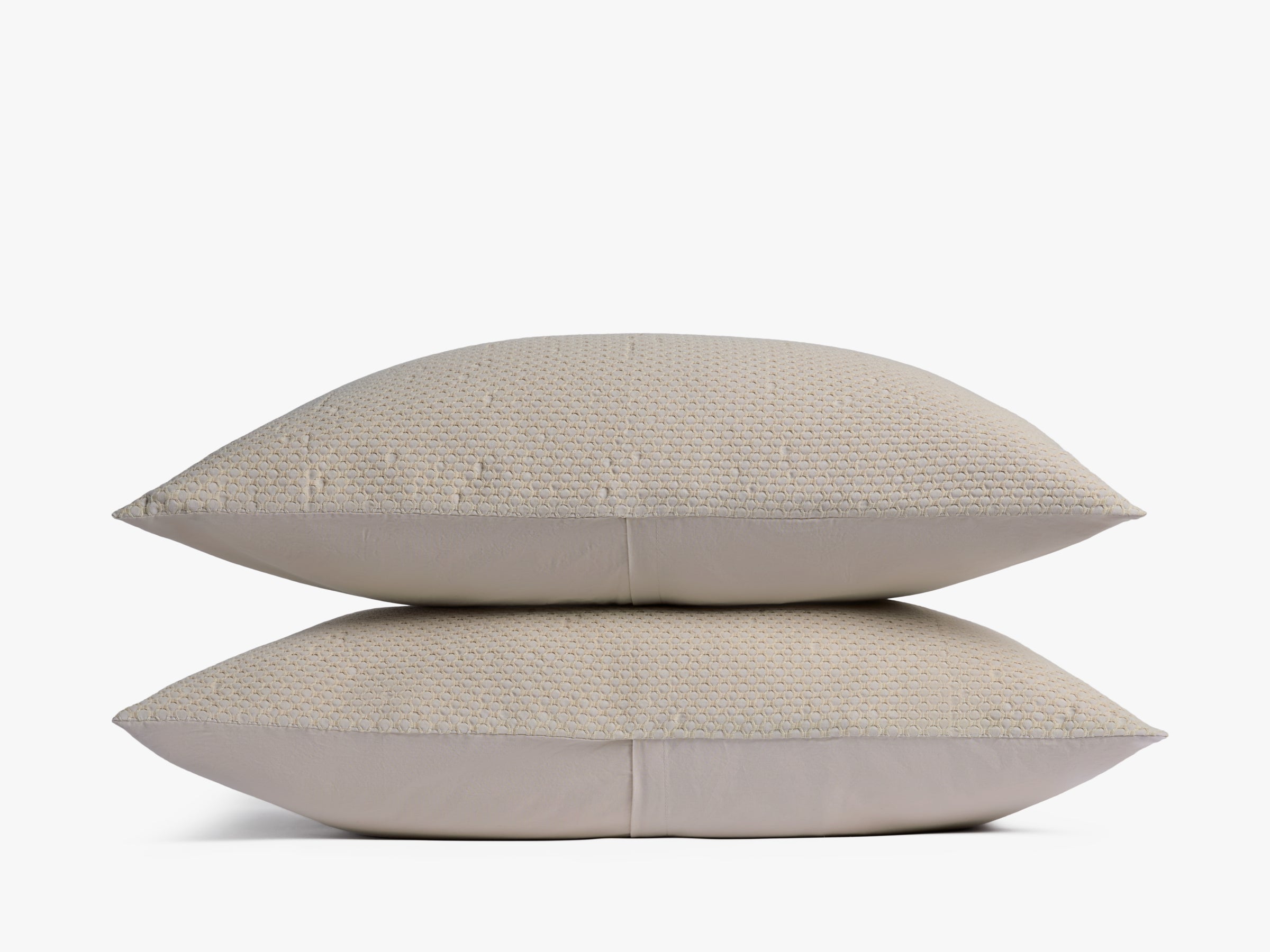Lattice Cotton Sham Set (Bone)