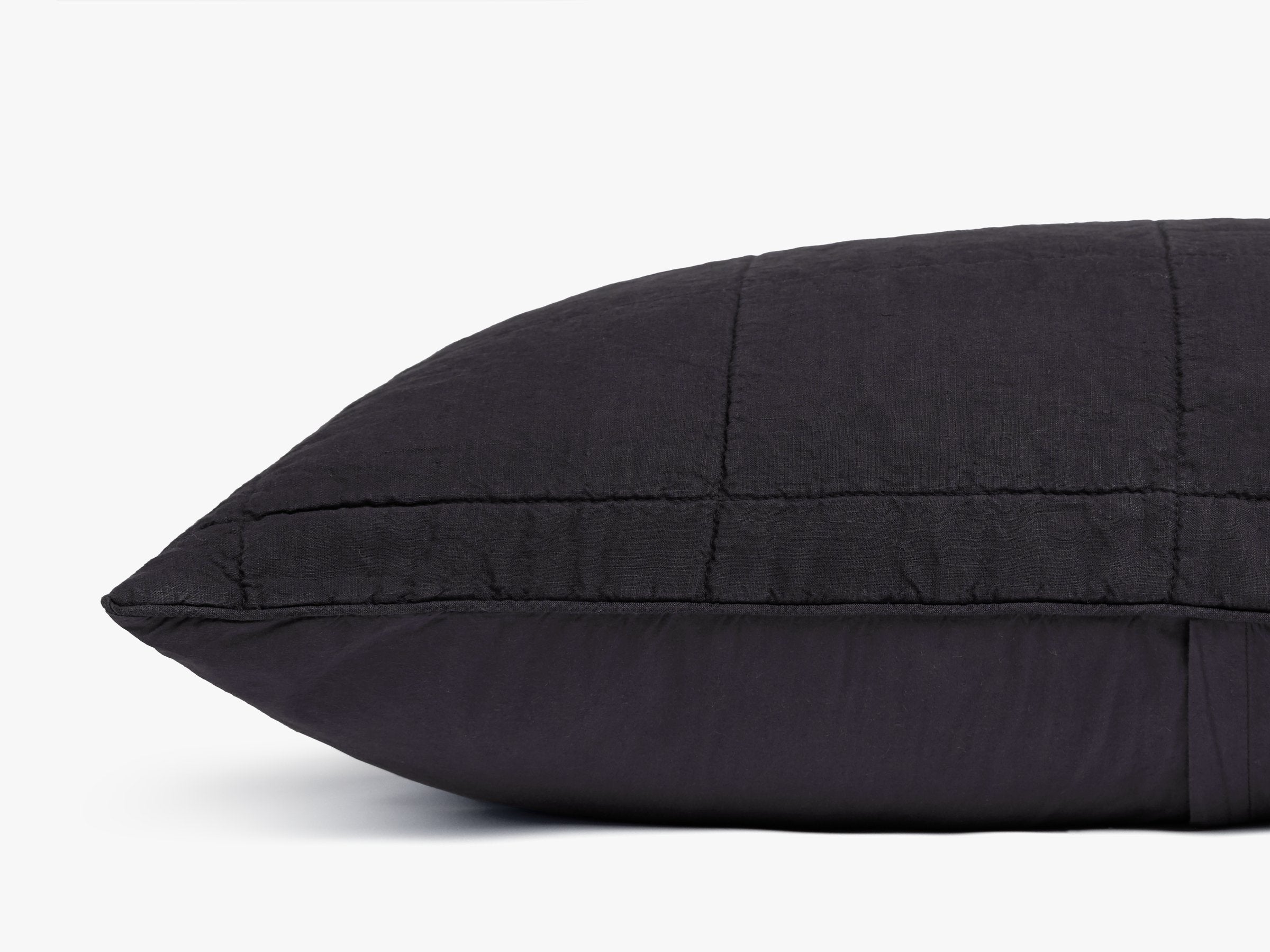 Linen Box Quilted Euro Sham - Thumbnail 3