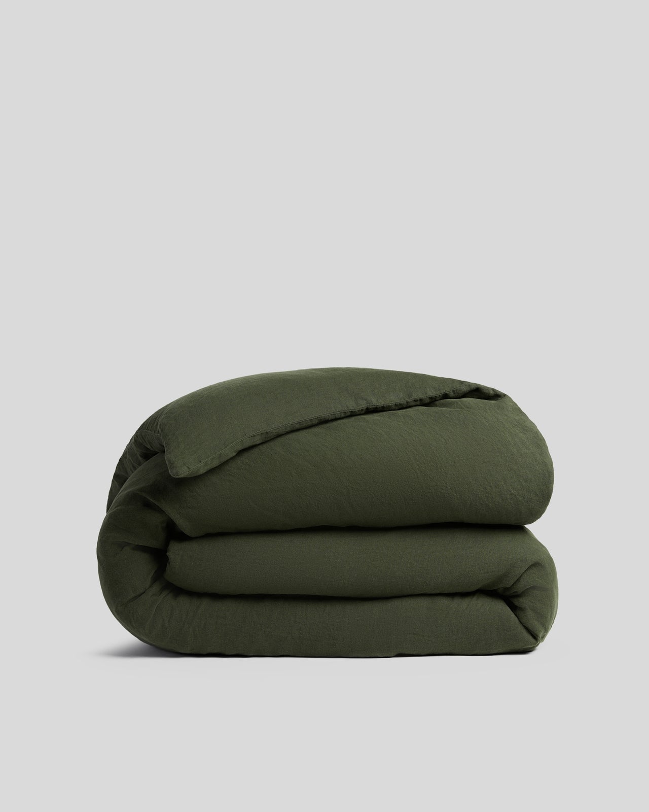 Linen Duvet Cover (Evergreen) - King