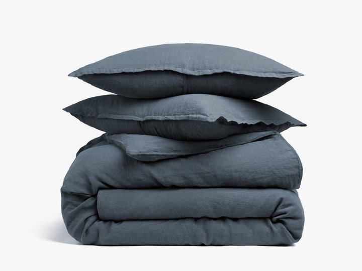 Linen Duvet Cover Set - Dusk K/CK