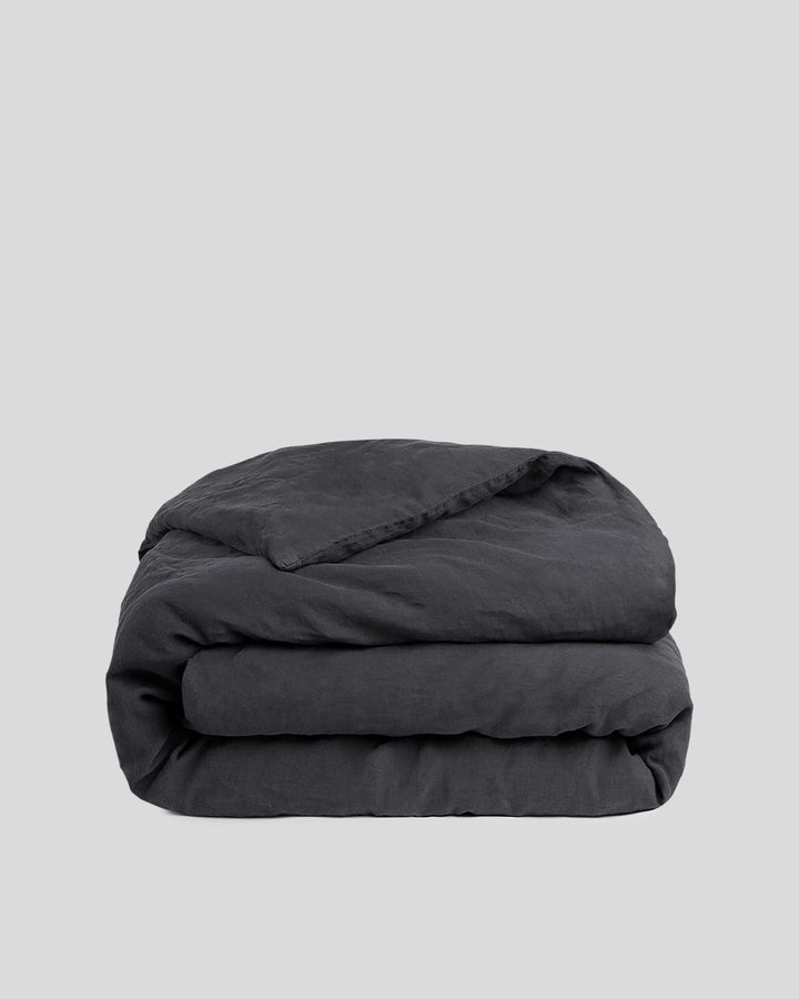 Linen Duvet Cover (Coal)