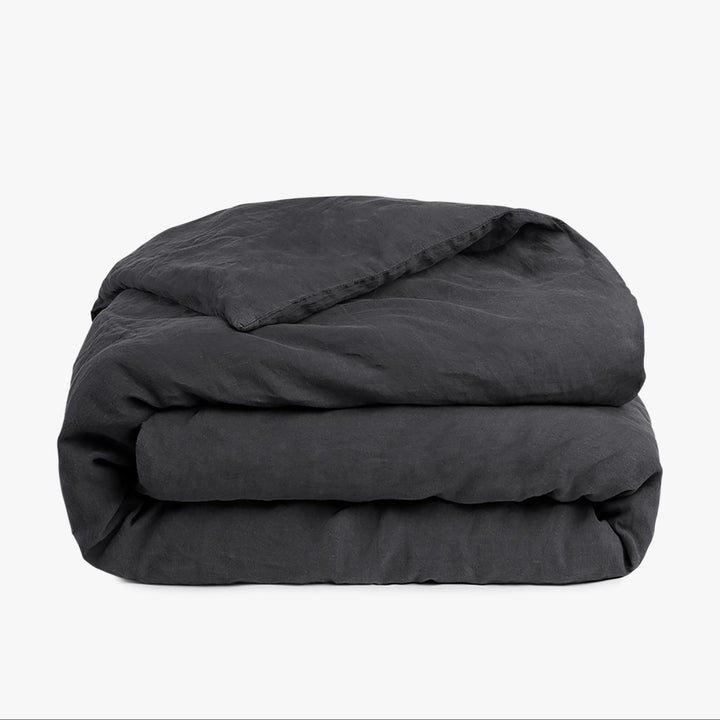 Linen Duvet Cover (Coal)