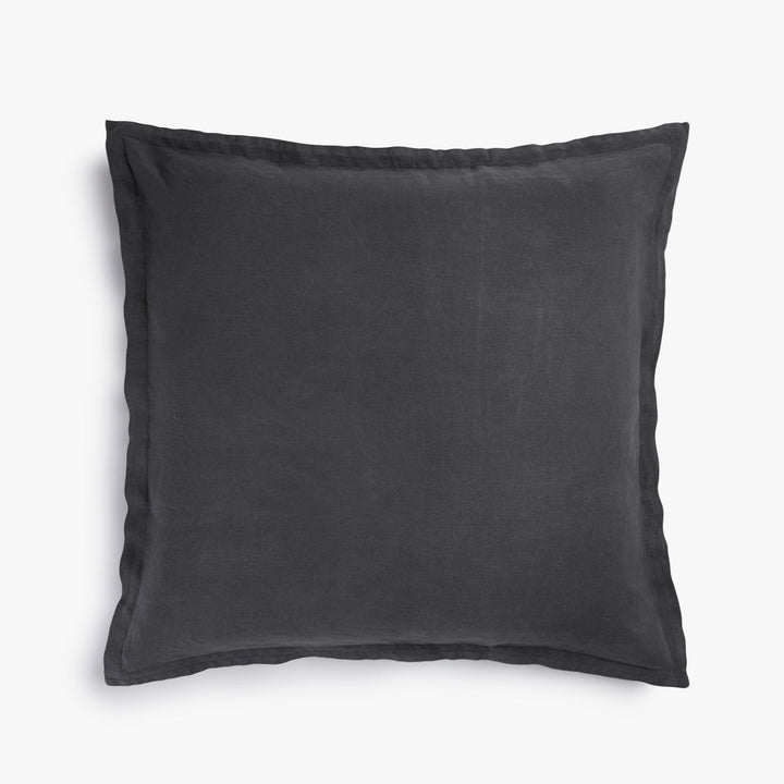 Linen Euro Sham (Coal)