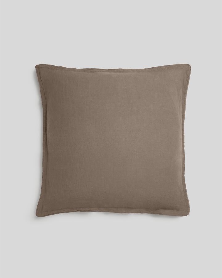 Linen Euro Sham (Warm Grey)