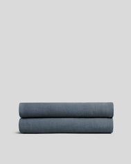 Linen Fitted Sheet (Dusk)