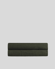 Linen Fitted Sheet (Evergreen)
