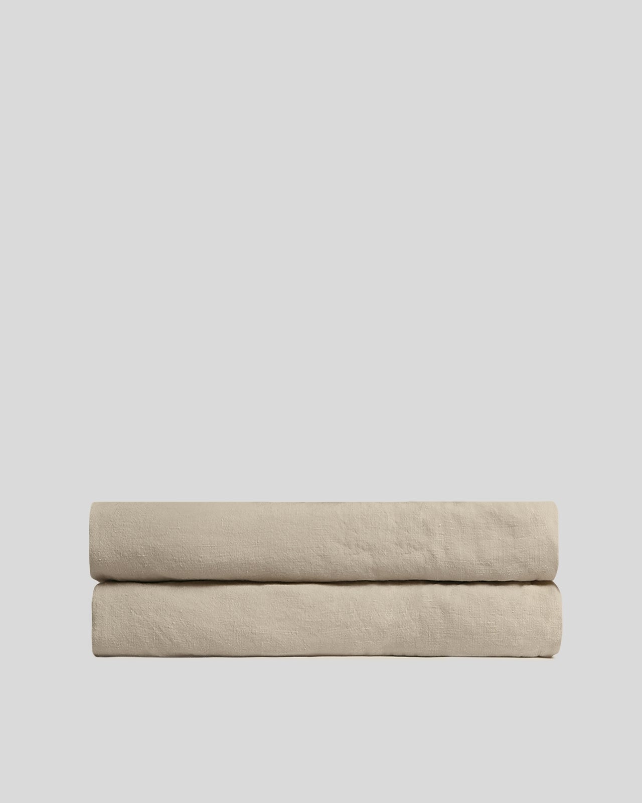Linen Fitted Sheet (Toast)