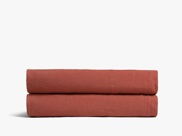 Linen Fitted Sheet (Canyon)