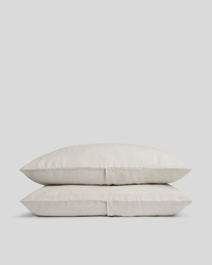 Linen Pillowcase Set (Bone)