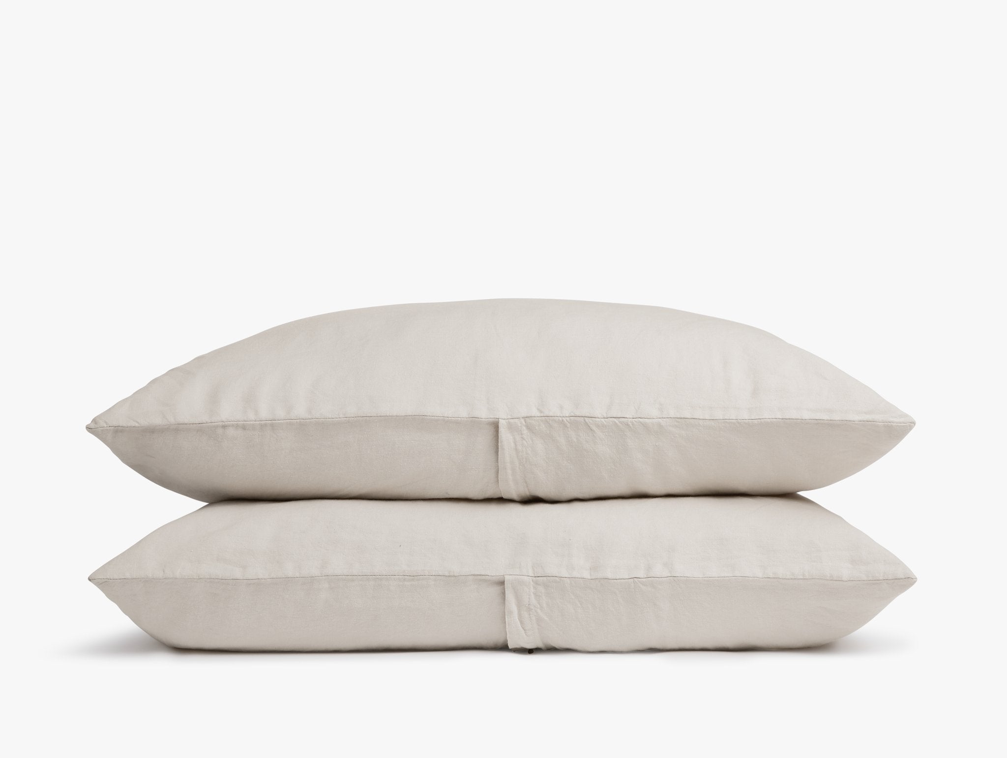 Linen Pillowcases - King (Bone)