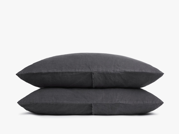 Linen Pillowcase Set (Coal)