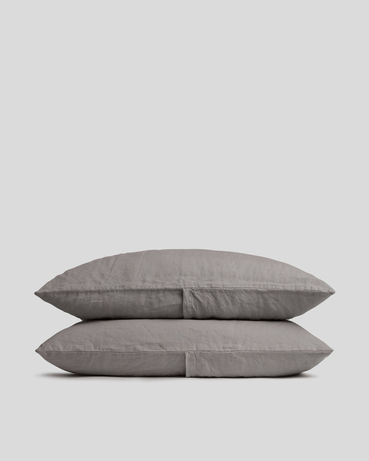 Linen Pillowcase Set (Pebble)