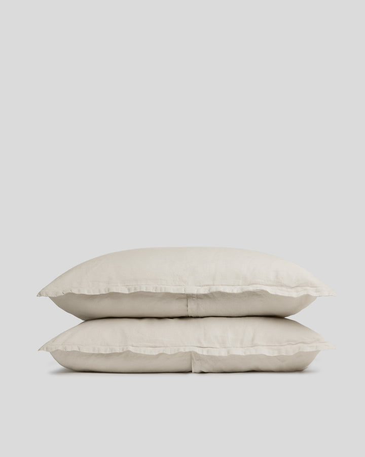 Classic Linen Sham Set - FINAL SALE (Bone)