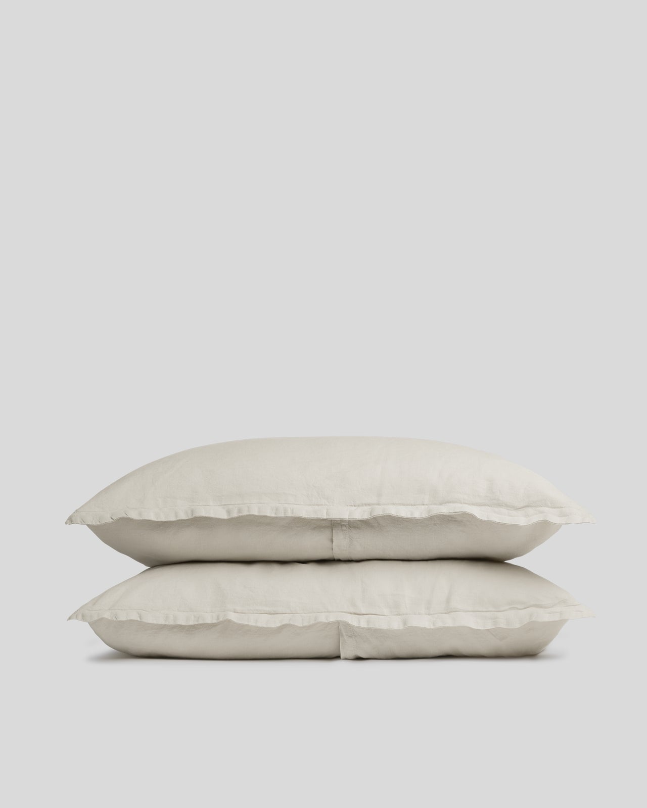 Linen Sham Set (White) - Standard / White