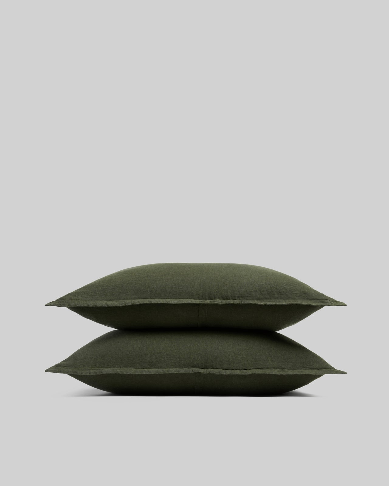 Linen Sham Set (Evergreen) - King / Evergreen