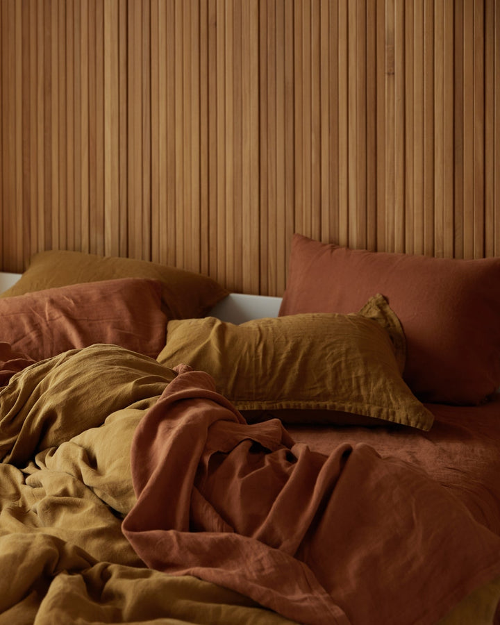 in bed tobacco Tobacco Linen – Parachute Home in bed tobacco Tobacco Linen – Parachute Home