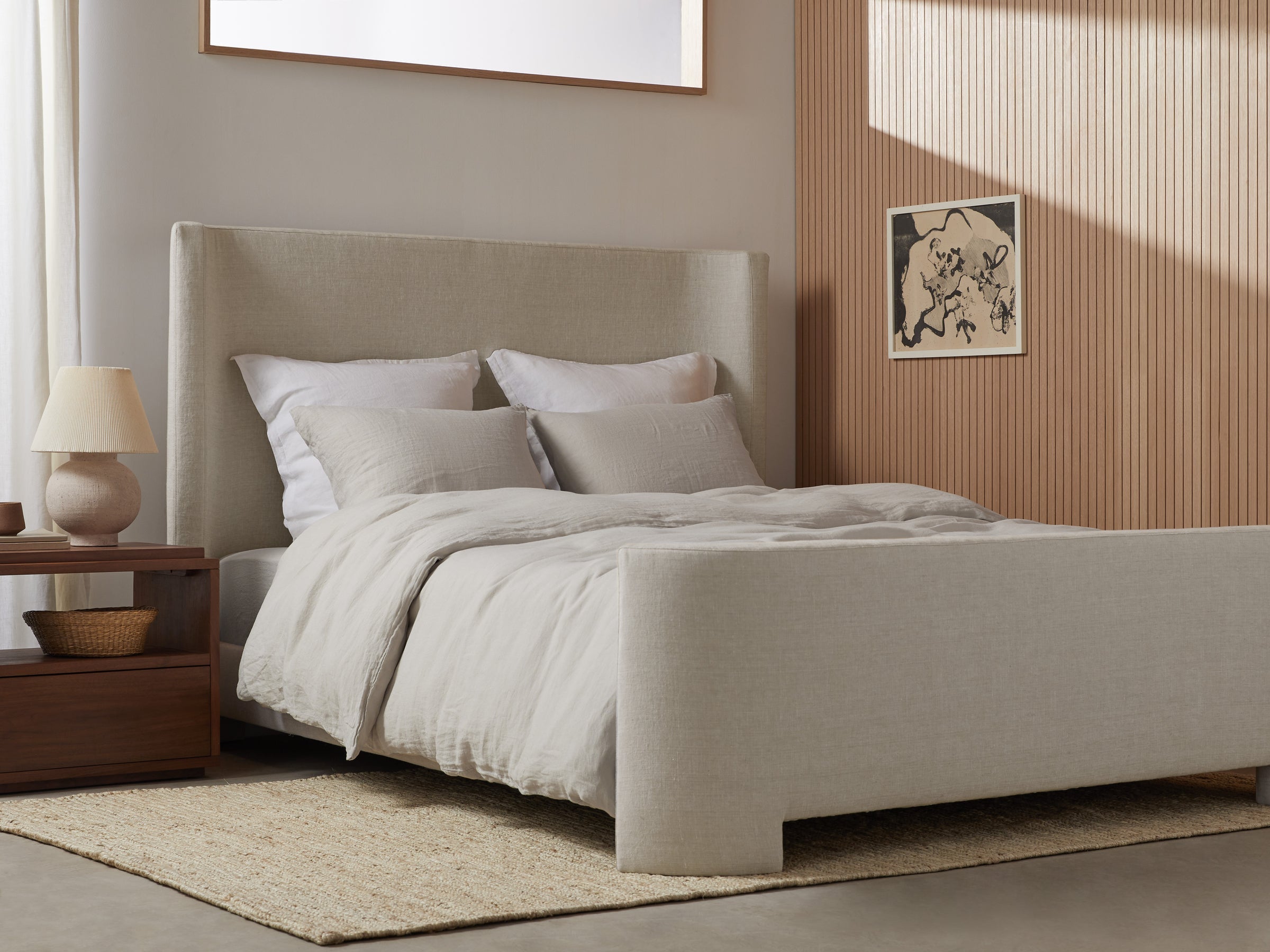 Linen Blend Duvet Cover Set - Thumbnail 3