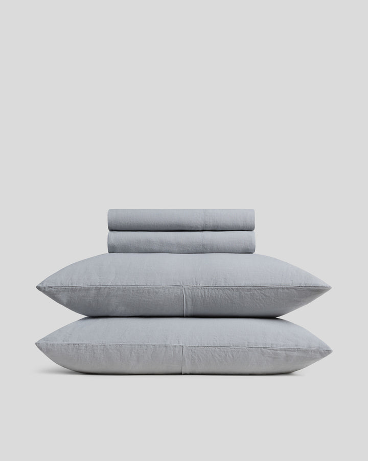 Linen Sheet Set - Sky F/Q
