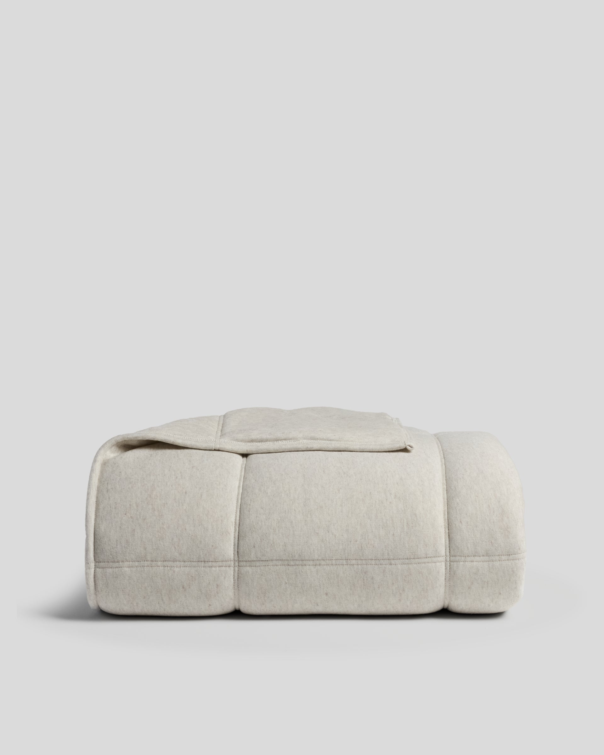 Linen Tencel Jersey Quilt (Heathered Oatmeal) - King / Heathered Oatmeal