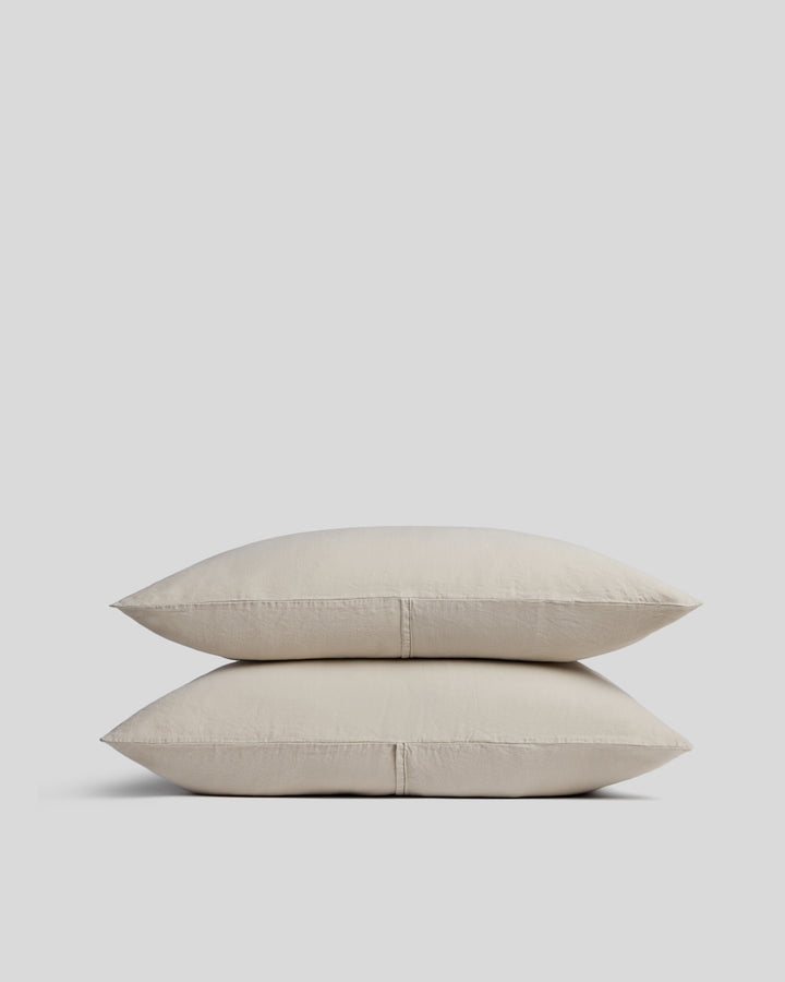 Linen Tencel Pillowcase Set (Bone)