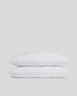 Linen Tencel Pillowcase Set (White)