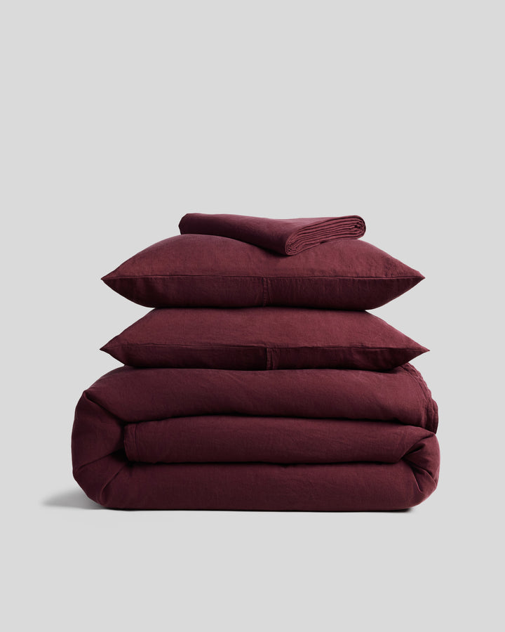 Linen Tencel Venice Set - Garnet F/Q