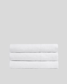 Linen Top Sheet - White