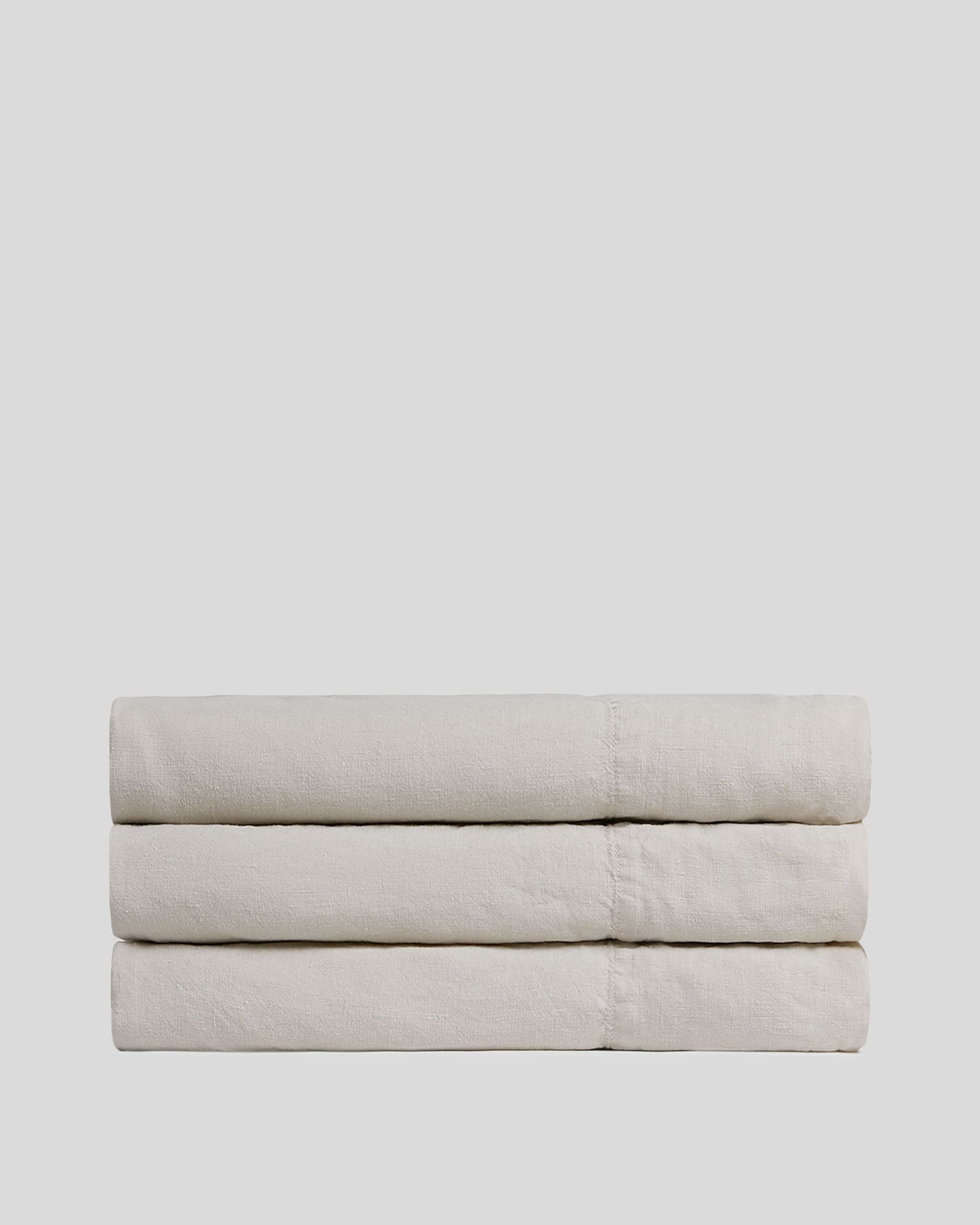 Linen Top Sheet - Bone