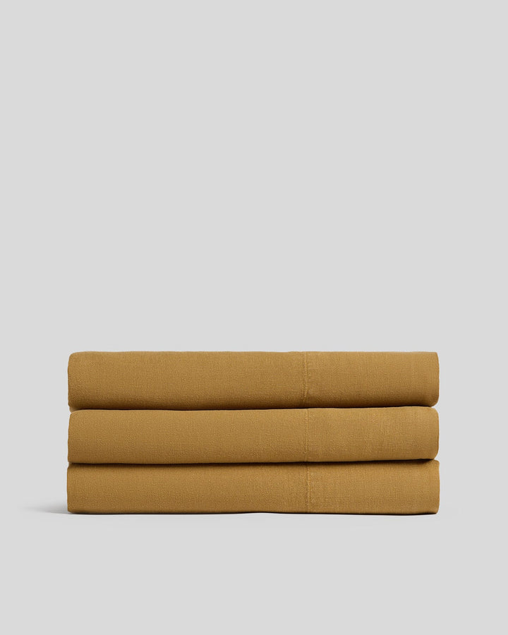 Linen Top Sheet (Honey)