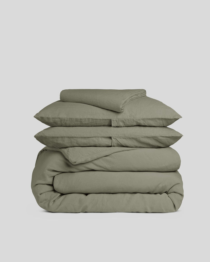 Linen Venice Set - Moss K/CK