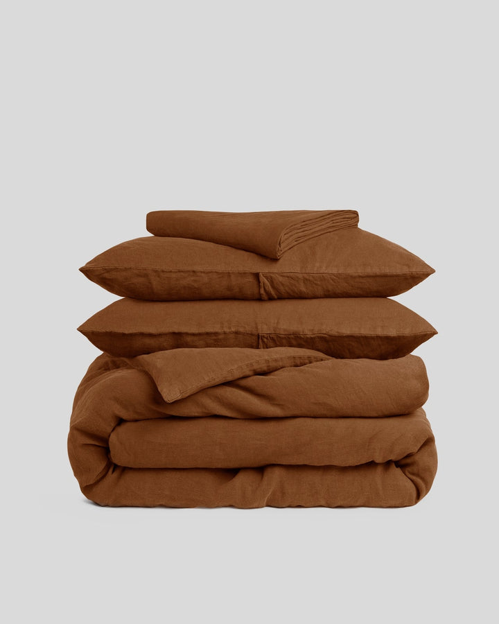 Linen Venice Set - Tobacco K/CK