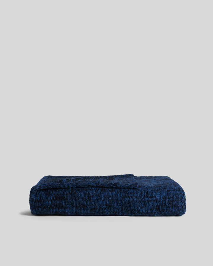 Marled Alpaca Throw (Ink)