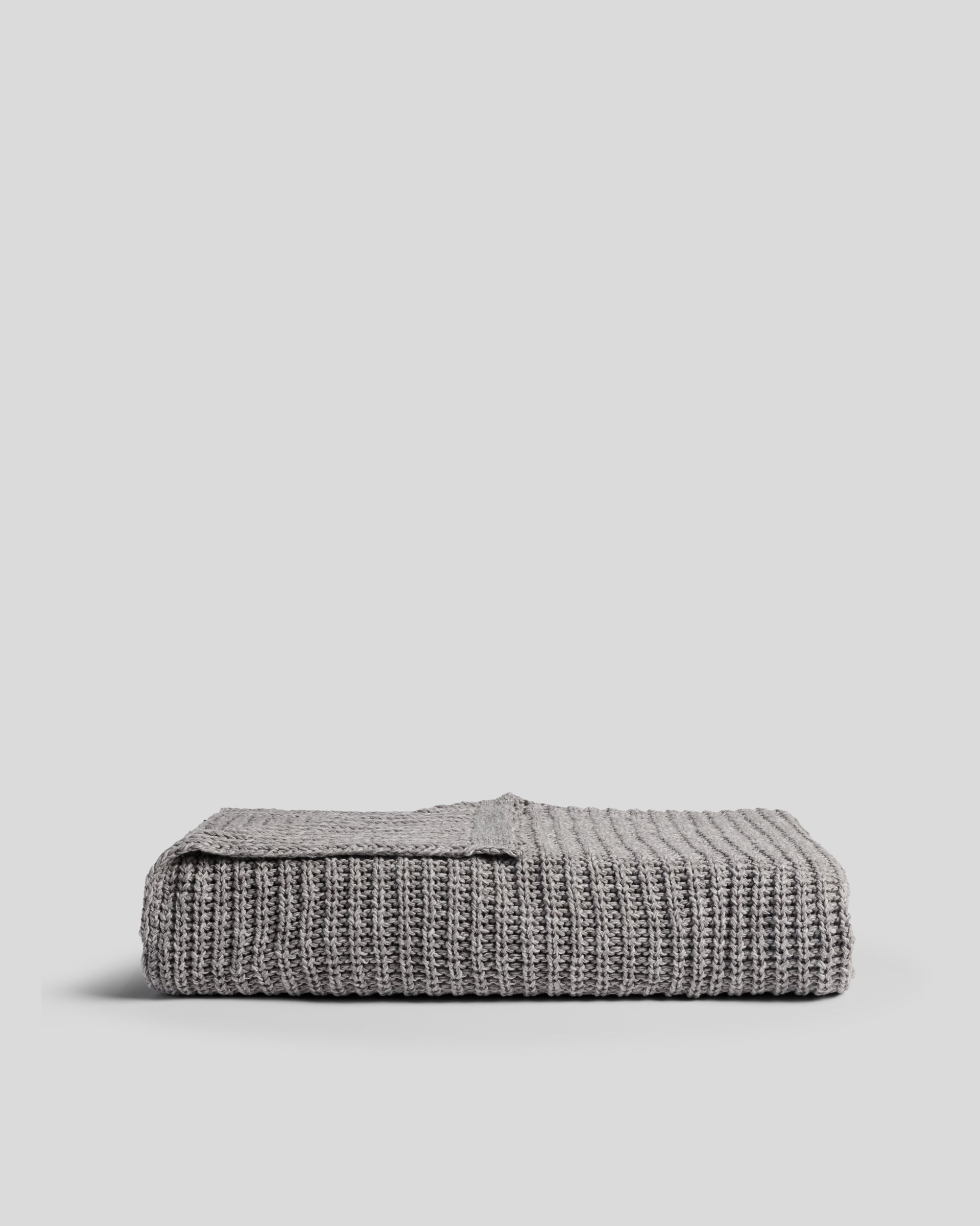 Marled Cotton Throw (Pebble) - 50”x70” / Pebble