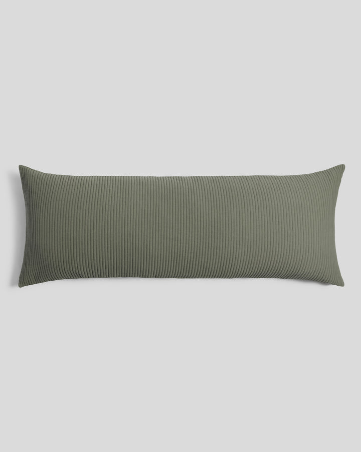 Matelasse Body Pillow Cover (Moss)
