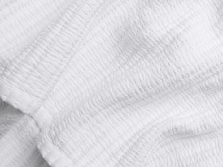 Matelasse Coverlet Fabric Swatch (White)