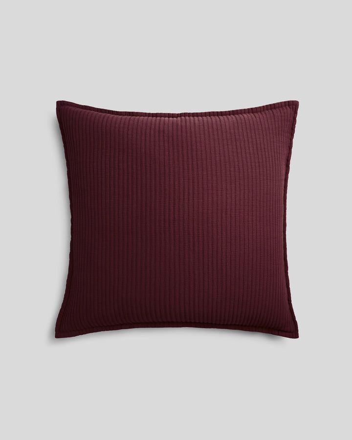 Matelasse Euro Sham (Garnet)