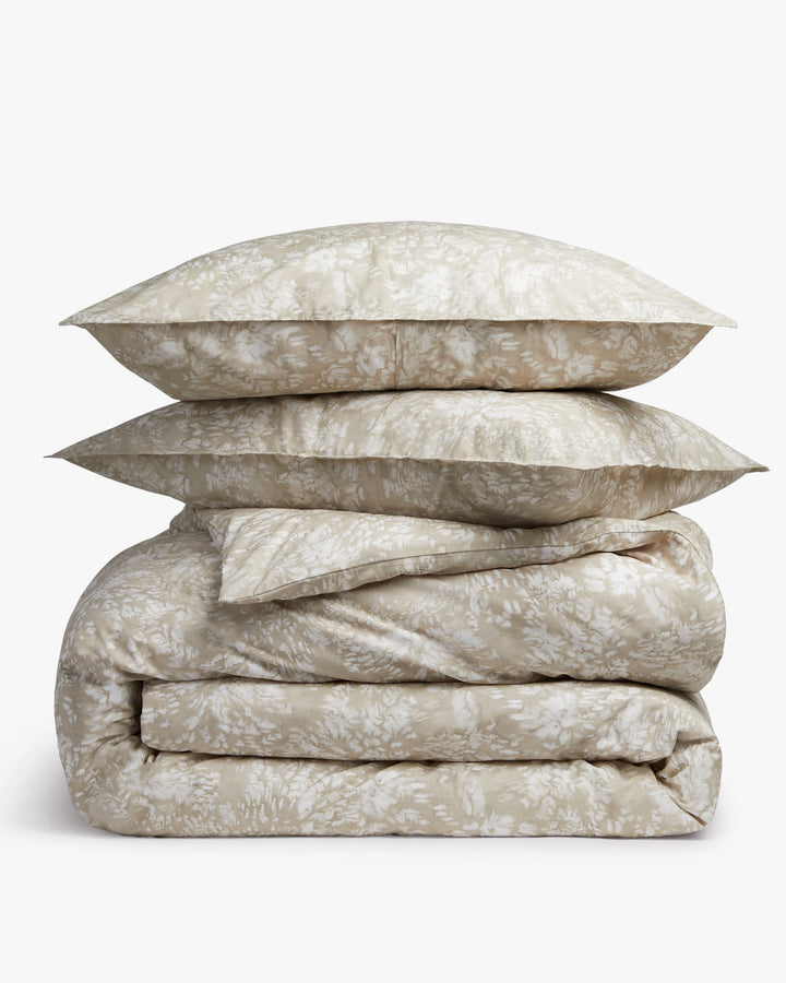 Meadow Print Duvet Cover Set (Bone)