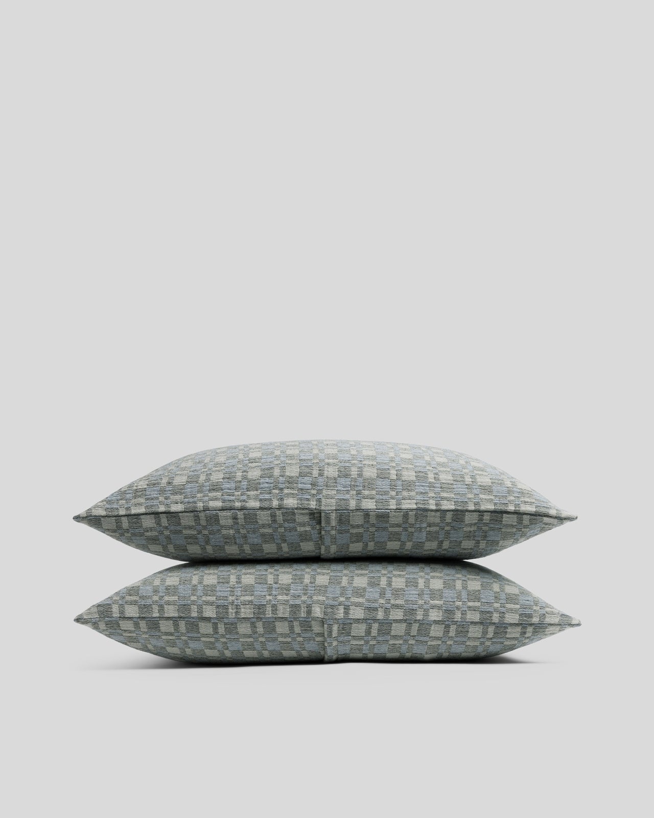 Modern Check Jacquard Sham Set