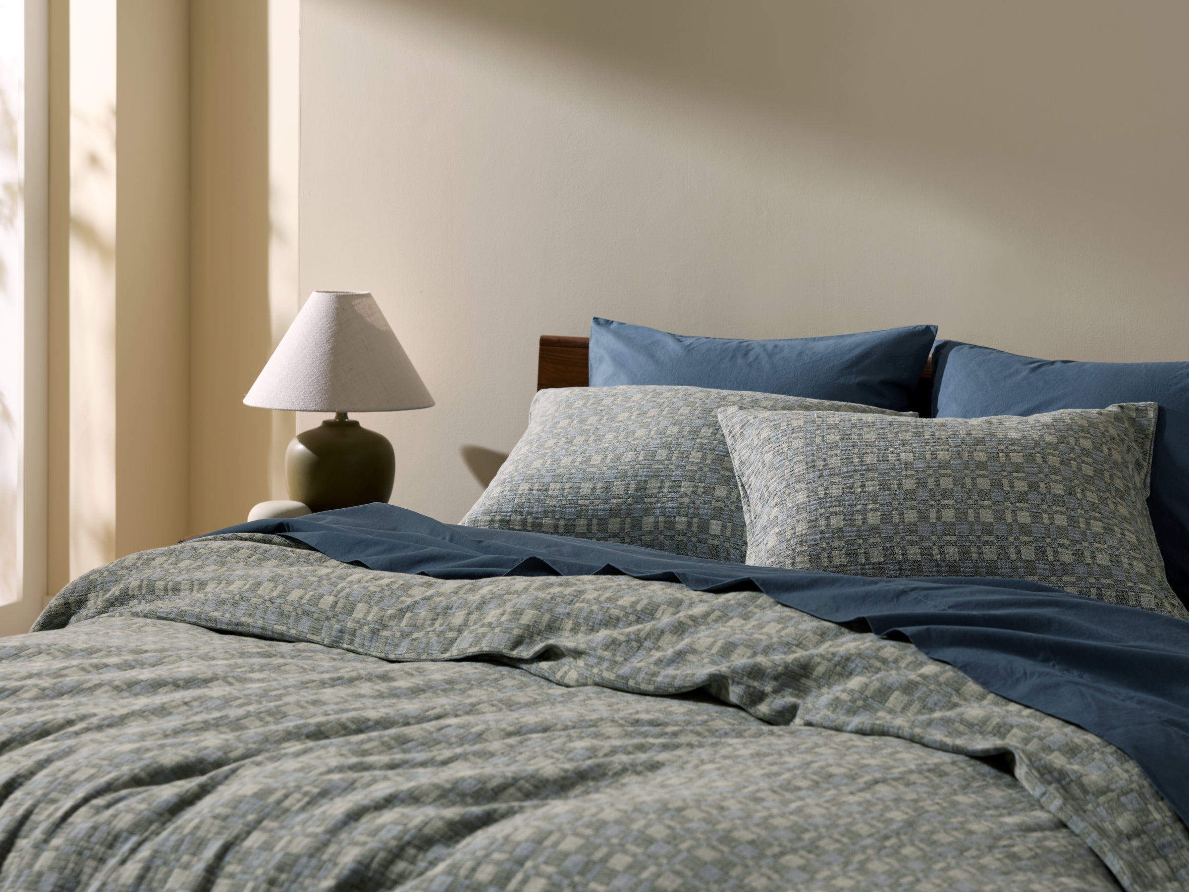 Modern Check Jacquard Sham Set - Thumbnail 5