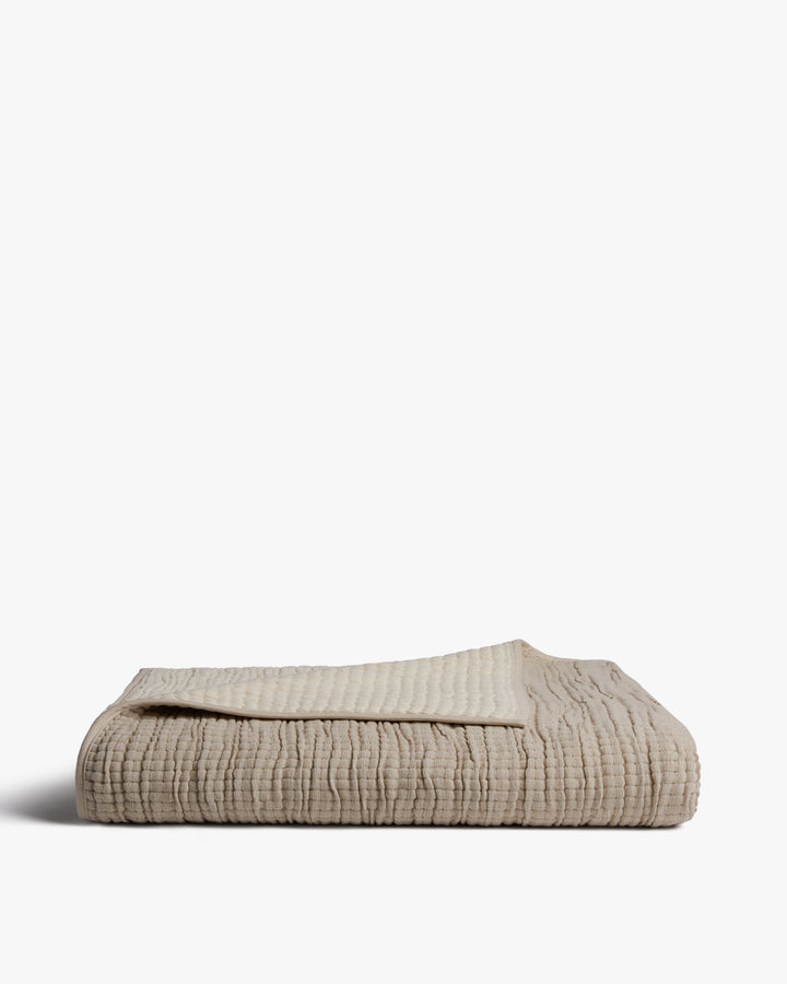 Organic Channel Gauze Throw