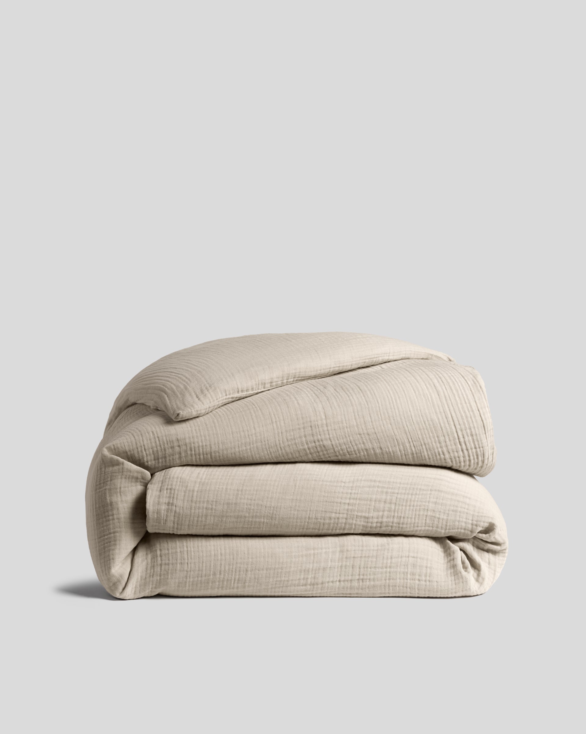 Organic Cloud Cotton Duvet Cover (Bone) - King/ Bone