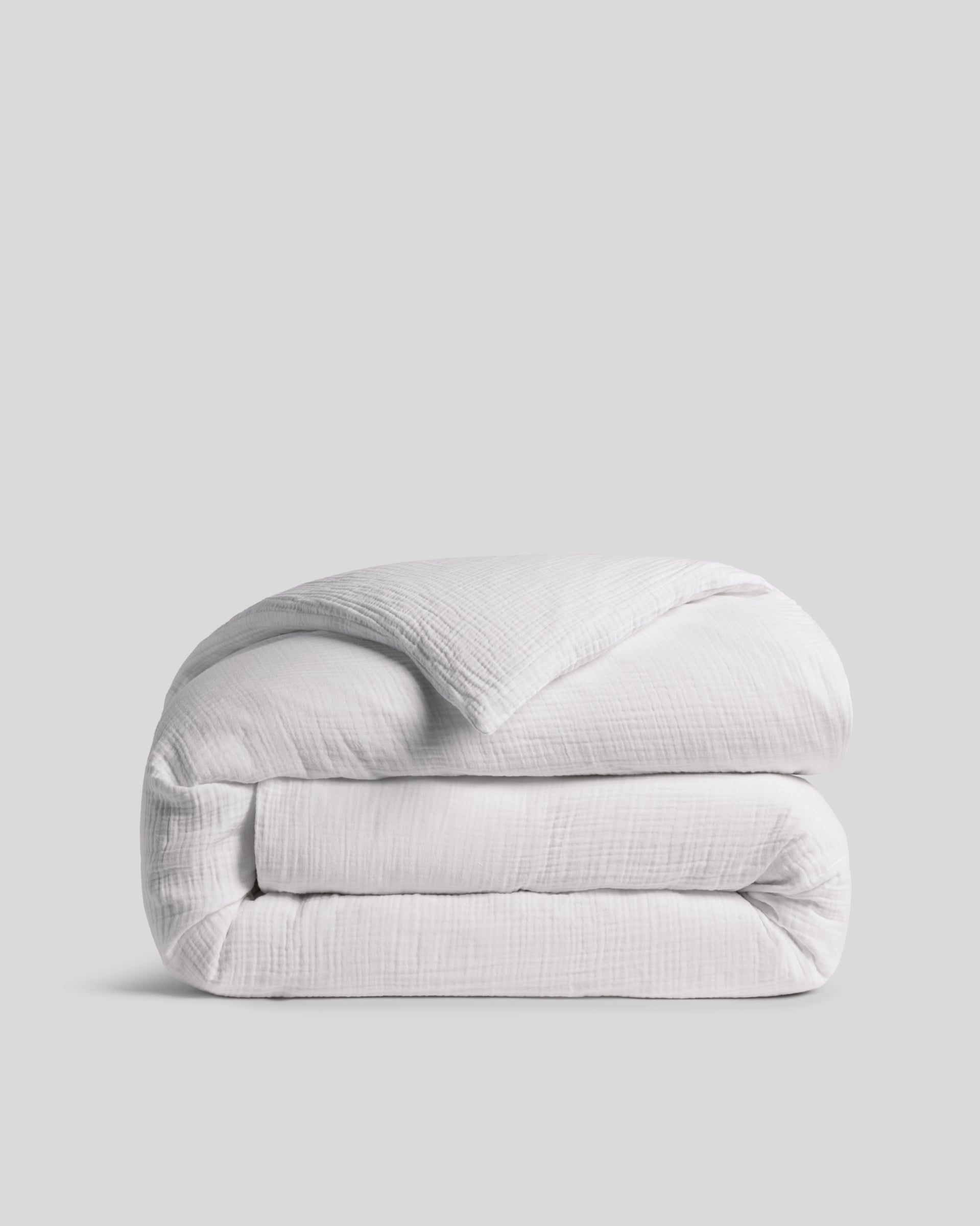 Organic Cloud Cotton Duvet Cover (White) - Full/Queen / White