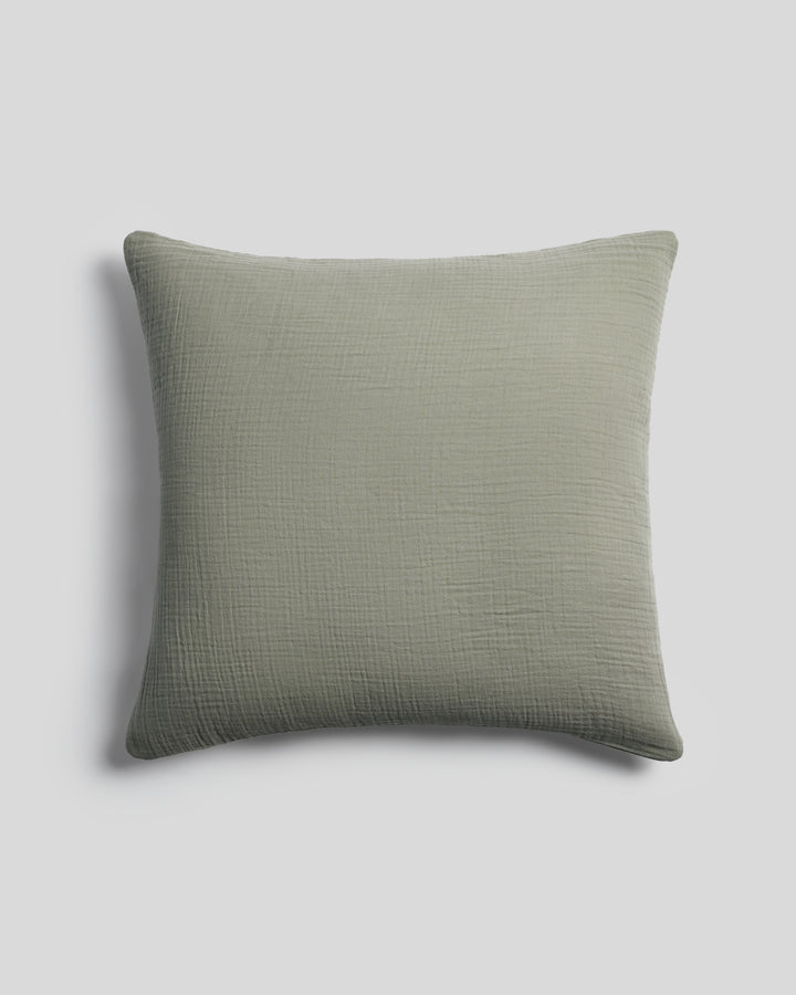 Organic Cloud Cotton Euro Sham (Moss)