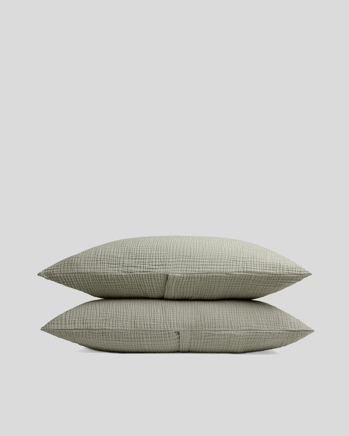 Organic Cloud Cotton Sham Set (Moss)