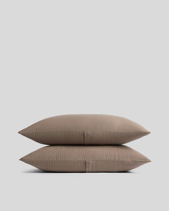 Organic Cloud Cotton Sham Set (Warm Grey)